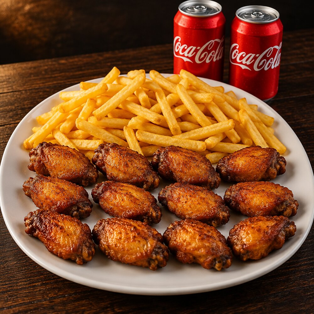 Menú Pareja de alitas de pollo
